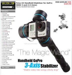 Handheld GoPro 3-Axis Stabilizer
